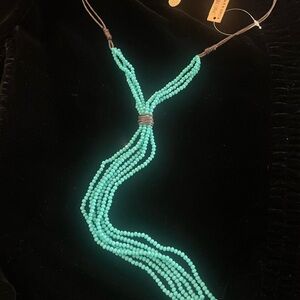 Jamie Rocks Boho Turquoise Beaded Necklace